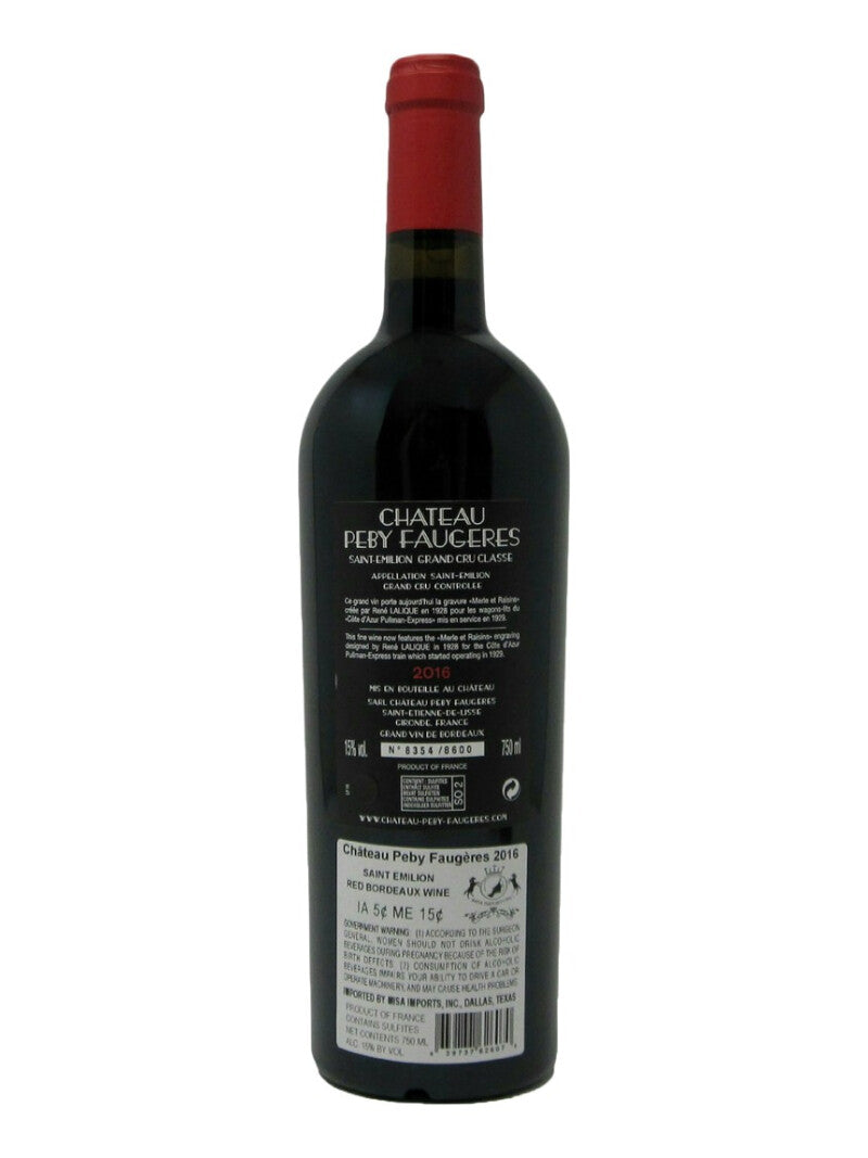 2016 Chateau Peby Faugeres Saint Emilion