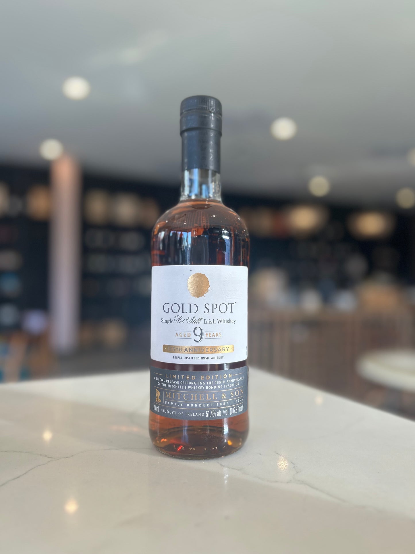 Mitchell & Son Gold Spot Single Pot Still Irish Whiskey 135th Anniversary Limited Edition 9 YR 102.8