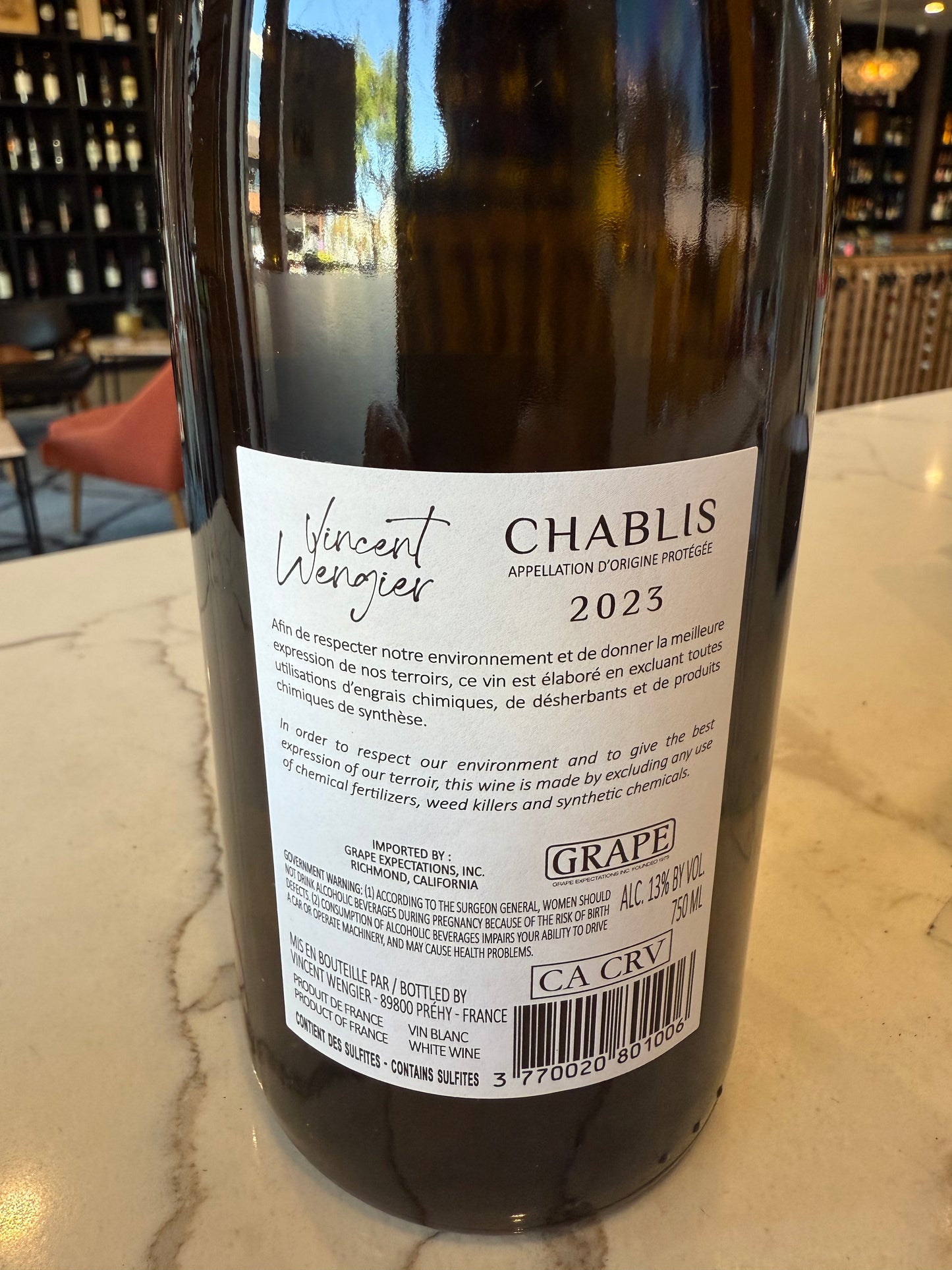 2023 Vincent Wengier Chablis