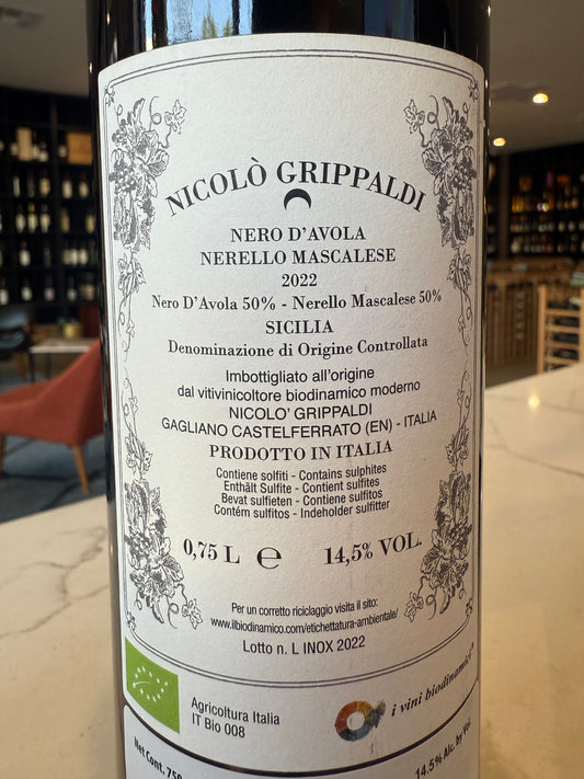 2022 Nicolo' Grippaldi Il Vino Di Pico Sicilia DOC
