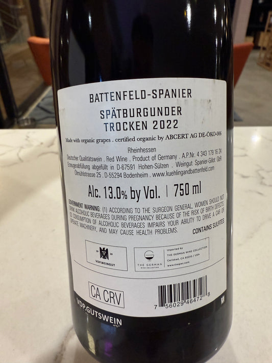 2022 Battenfeld Spanier Spatburgunder Trocken