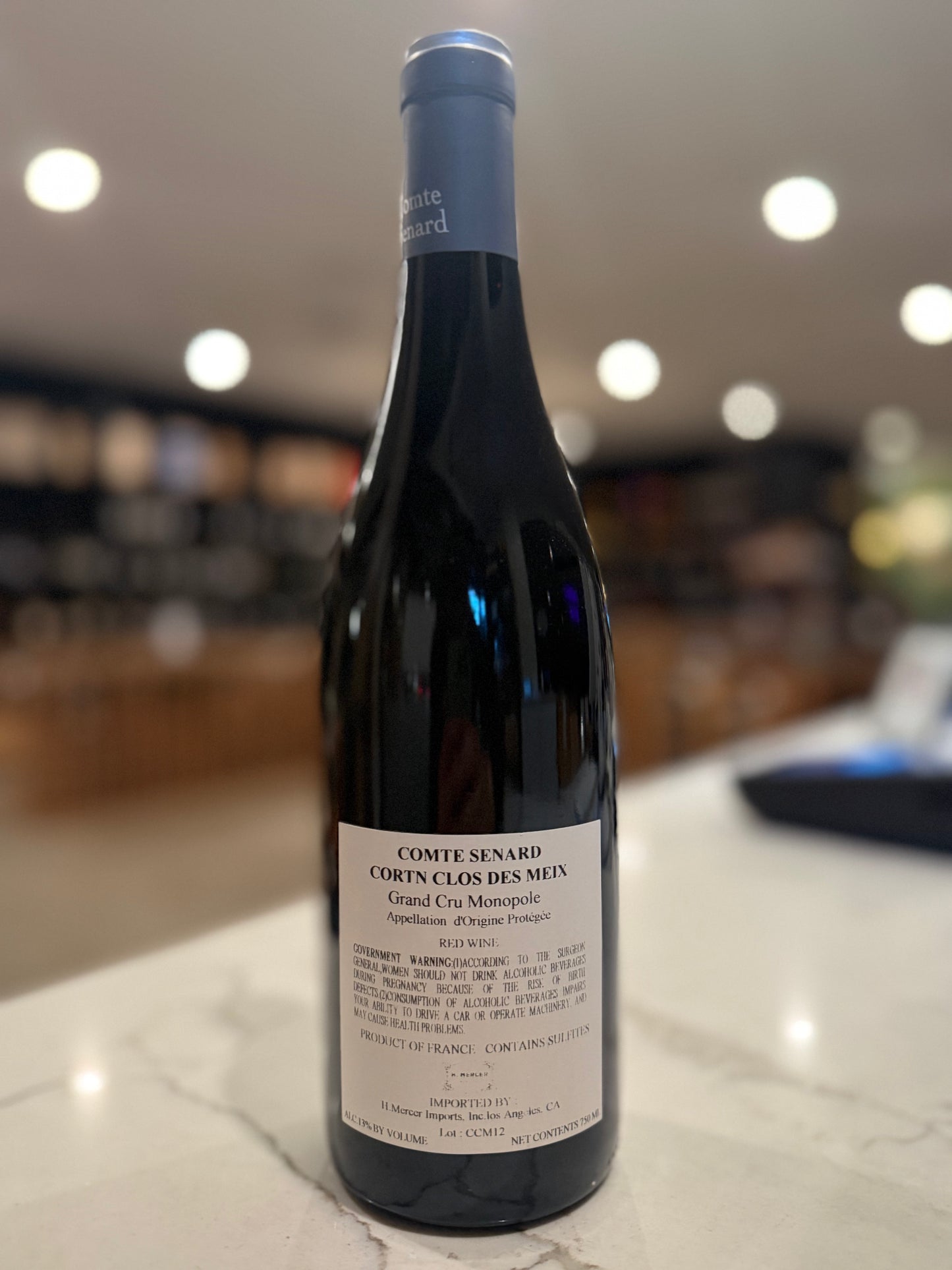 2012 Comte Senard Corton Grand Cru