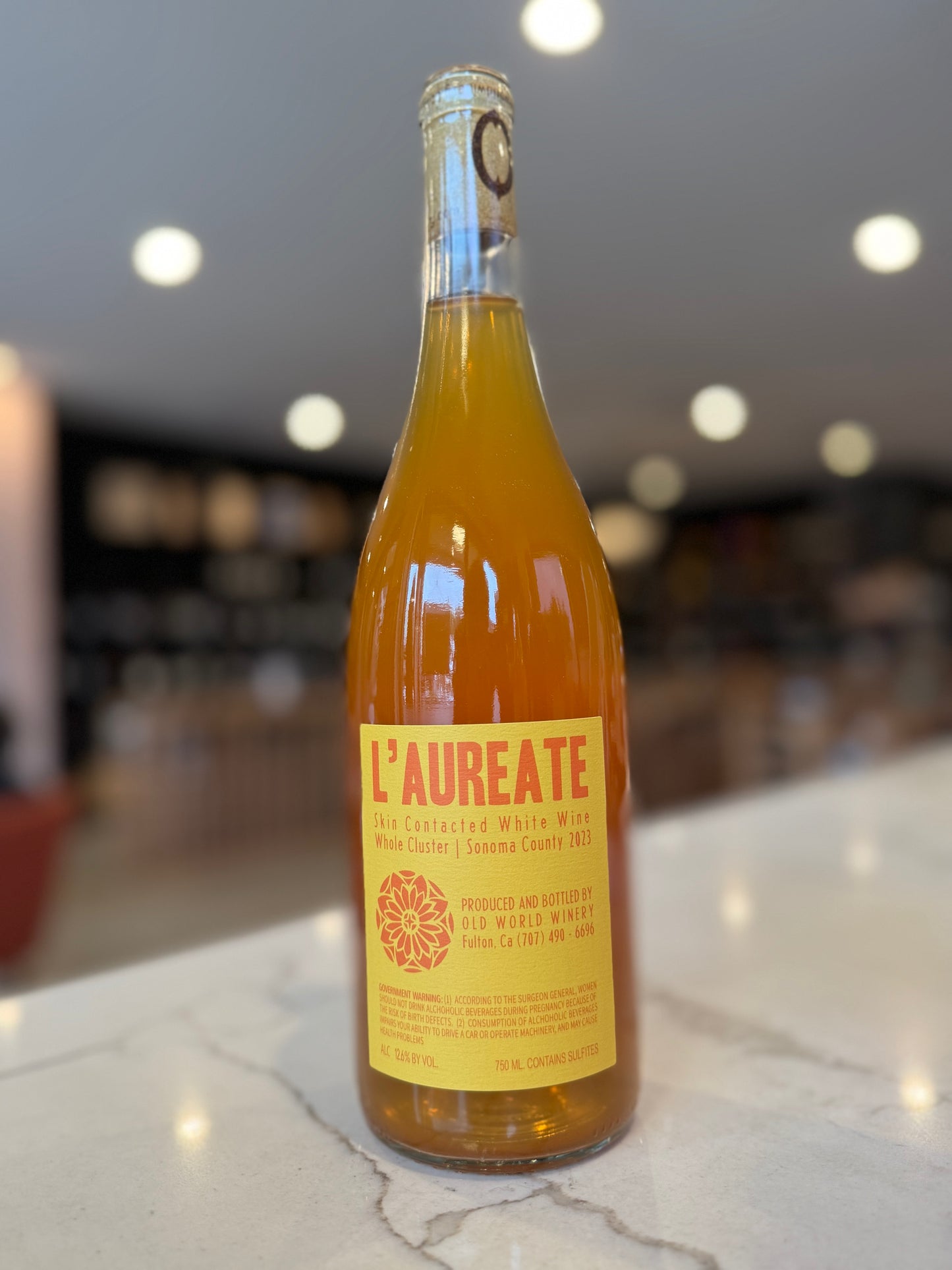 2023 Old World Winery 'L'Aureate' Orange