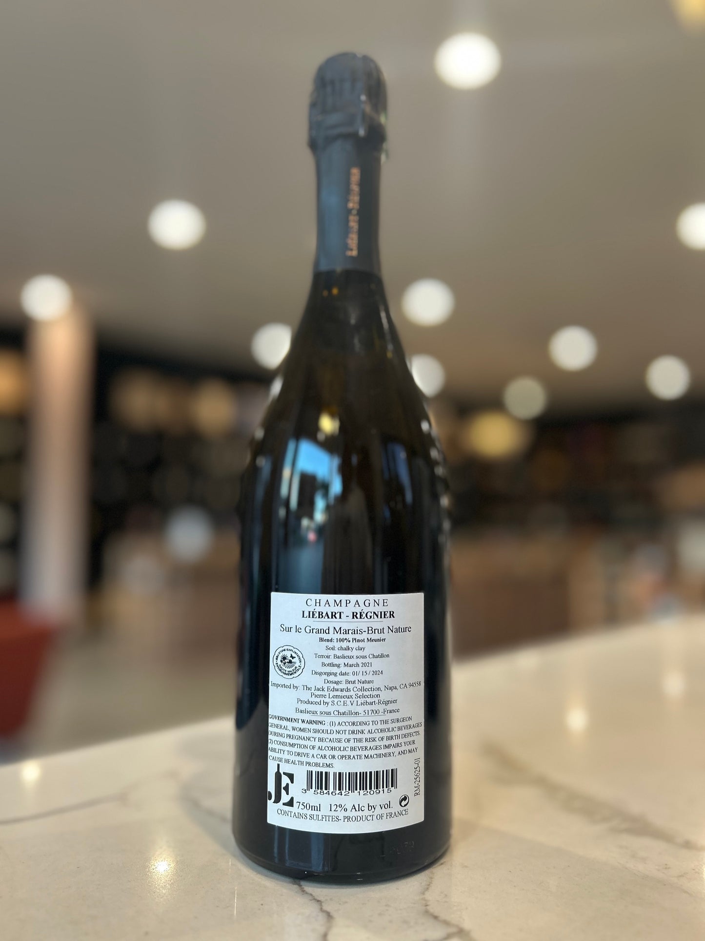 NV Liebart-Regnier Sur Le Grand Marais Brut Nature, Champagne