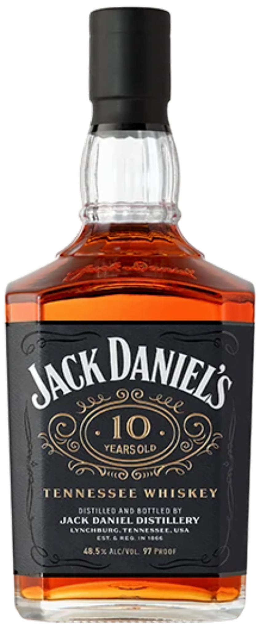 JD US 10 Year Old Tennessee Whiskey Transparent