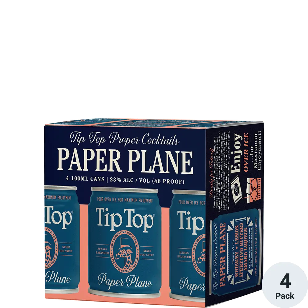 Tip Top Paper Plane 4 Pack