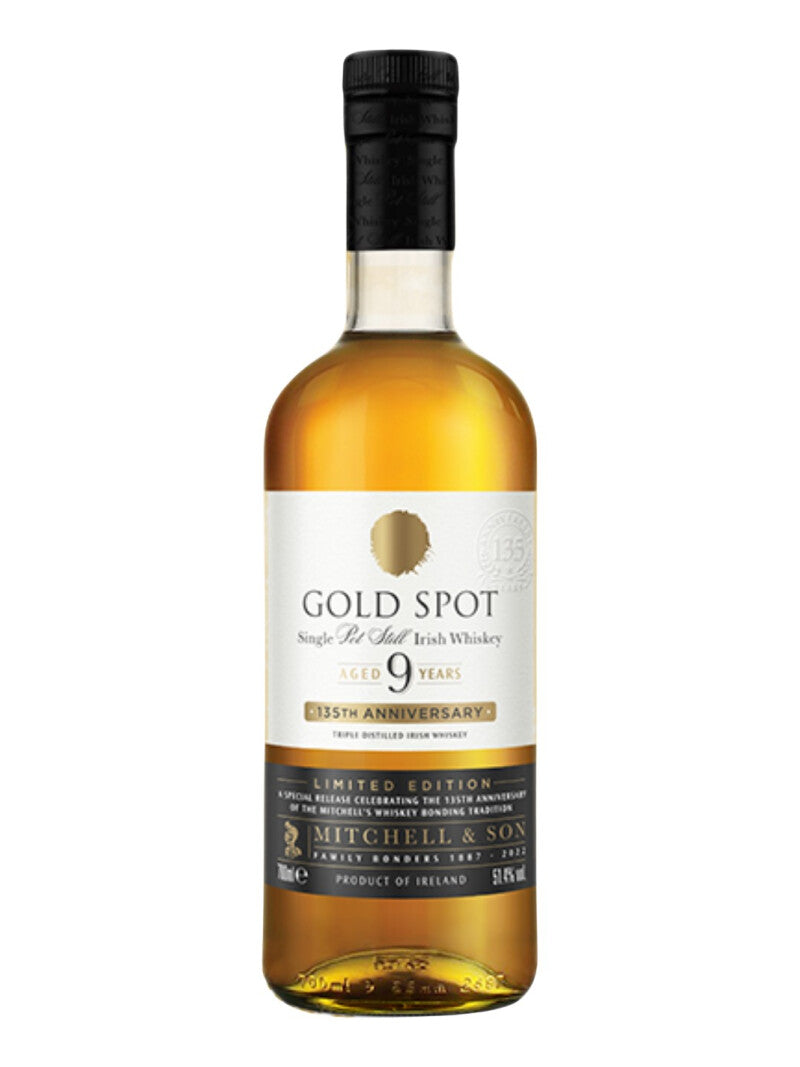 Mitchell & Son Gold Spot Single Pot Still Irish Whiskey 135th Anniversary Limited Edition 9 YR 102.8