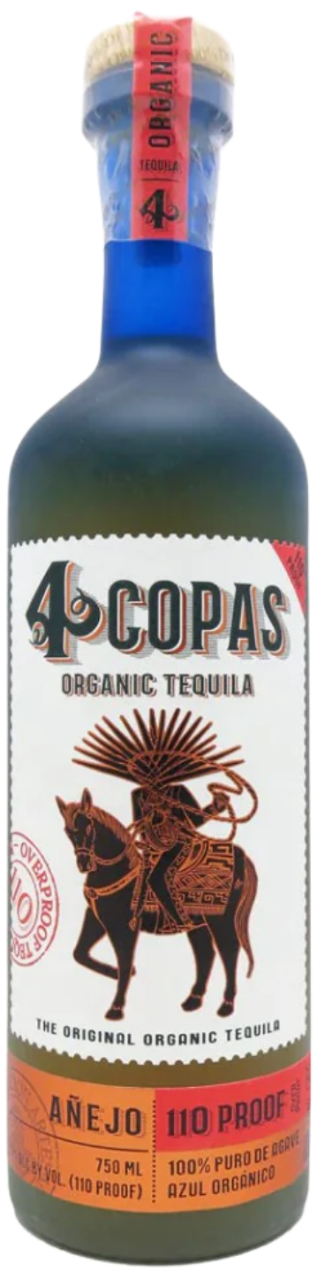 4CopasAnejoTequila110Poof750ml