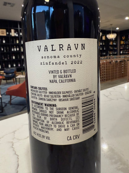 2022 Valravn Zinfandel Sonoma County