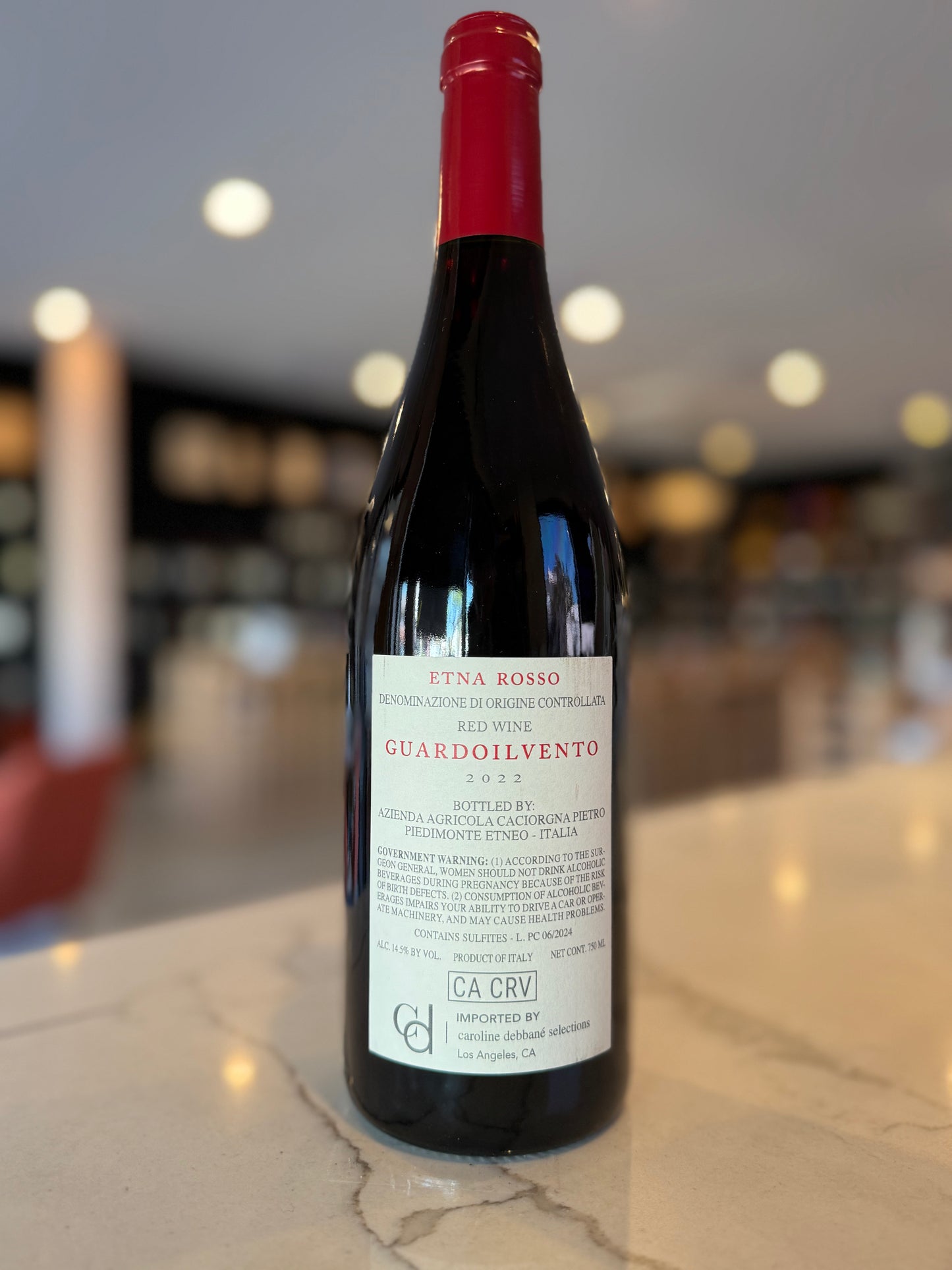 2022 Pietro Caciorgna Guardoilvento Etna Rosso