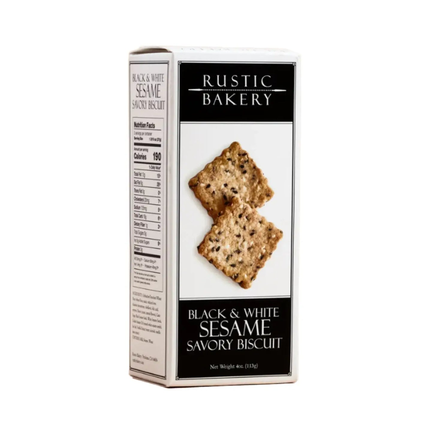 Rustic Bakery Black:White Sesame Biscuits